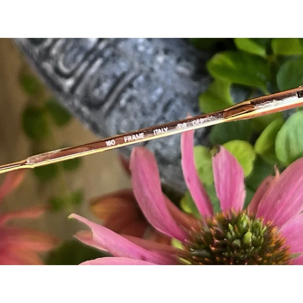 1970s Vintage BerDel Steroflex GEP Gold Eyeglass Frames Italy 55-19 Cable Temple